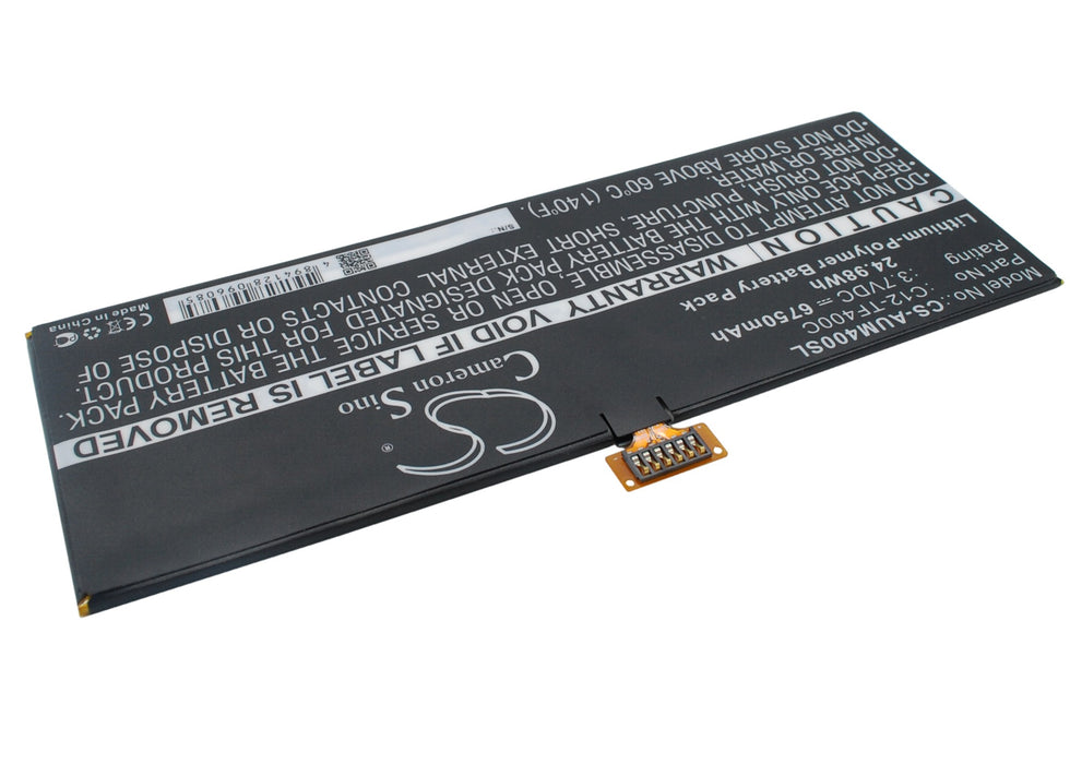 CS-AUM400SL : Battery for Asus VivoTab Smart ME400C, Transformer Pad TF502T, TF600T-1B016R and others - Replaces Asus C12-TF400C