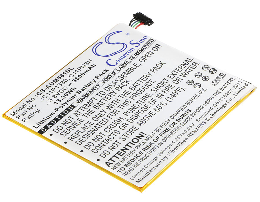 CS-AUM581SL : Battery for Asus Memo Pad 8, ME181C, ME581CL and others - Replaces Asus C11P1330, C11PN3H, C11Pn93