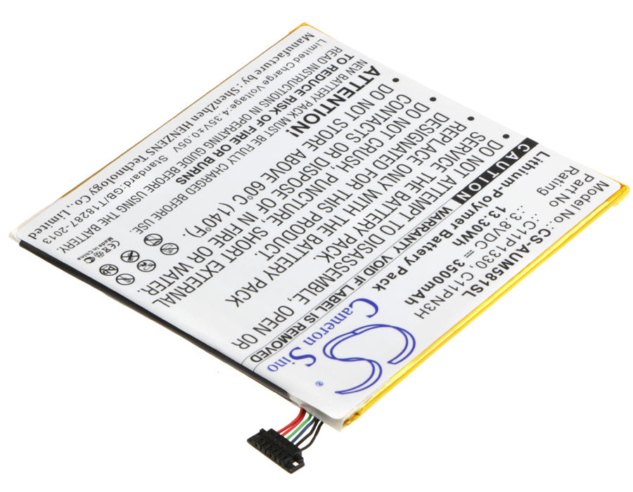 CS-AUM581SL : Battery for Asus Memo Pad 8, ME181C, ME581CL and others - Replaces Asus C11P1330, C11PN3H, C11Pn93