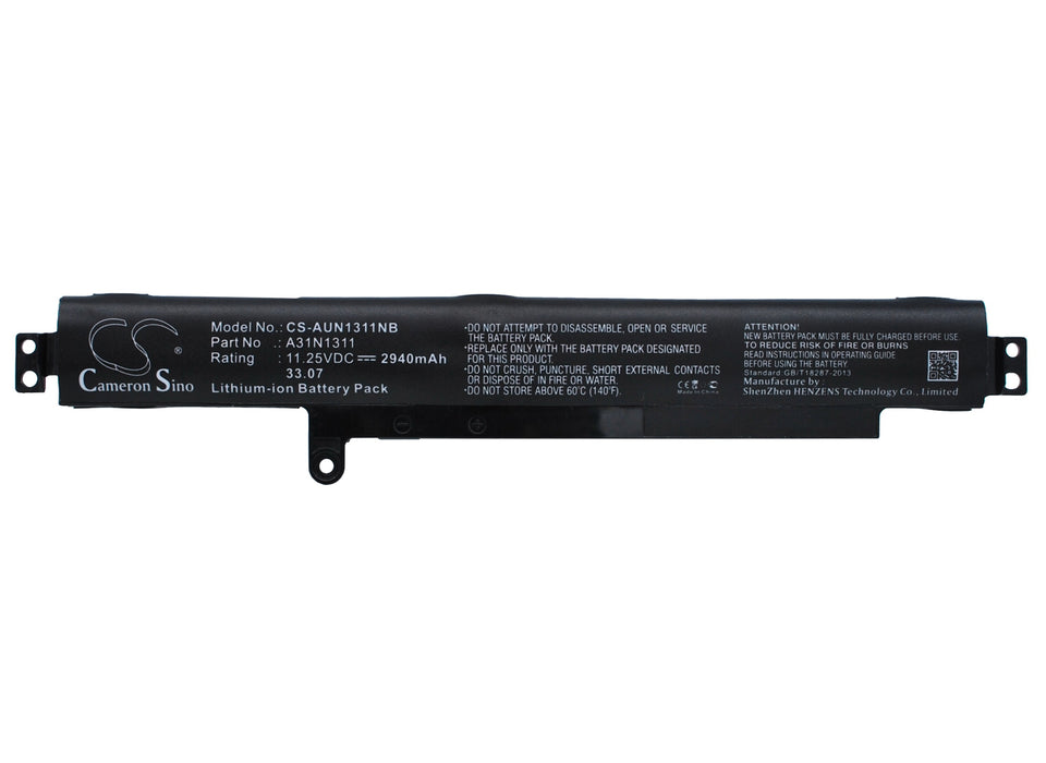 CS-AUN1311NB : Battery for Asus VivoBook F102BA, VivoBook X102B, VivoBook F200CA and others - Replaces Asus A31N1311, F102BA, 0B110-00260100 and others