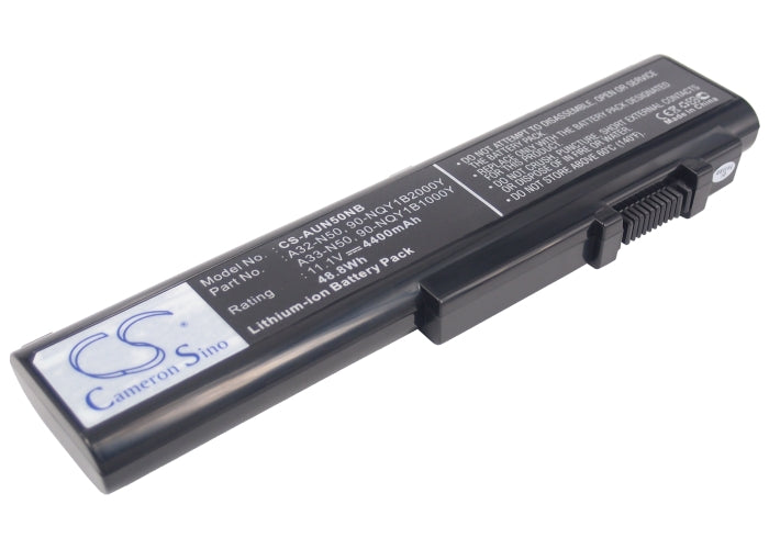 CS-AUN50NB : Battery for Asus N50, N50A, N50E and others - Replaces Asus A32-N50, A33-N50, 90-NQY1B1000Y and others