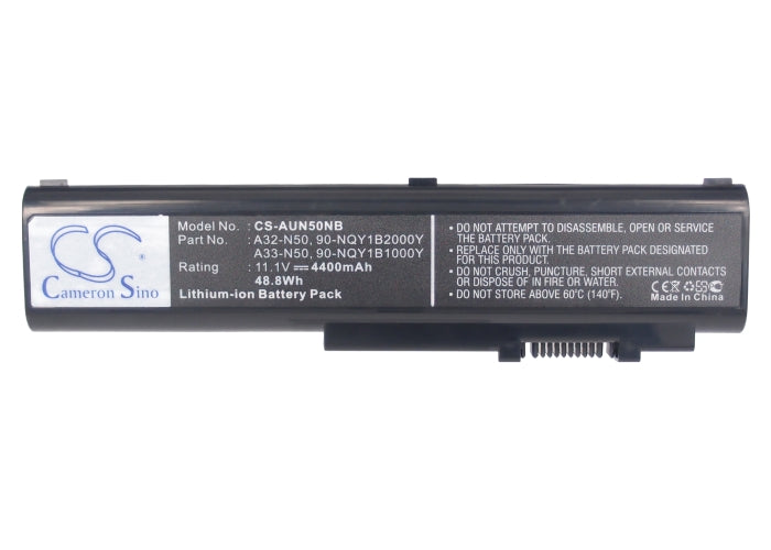 CS-AUN50NB : Battery for Asus N50, N50A, N50E and others - Replaces Asus A32-N50, A33-N50, 90-NQY1B1000Y and others