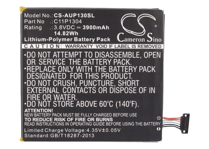 CS-AUP130SL : Battery for Asus MeMO Pad HD7, ME173X, Memo Pad HD and others - Replaces Asus C11P1304, C11Pn51, C11PN9H and others