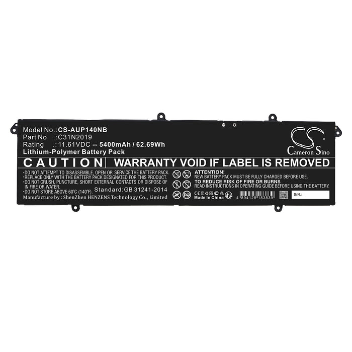 CS-AUP140NB : Battery for Asus VivoBook Pro 14X OLED M7400, VivoBook Pro 15 OLED M3500QC-L1062, VivoBook Pro 15 OLED M3500QC-L1062T and others - Replaces Asus C31N2019