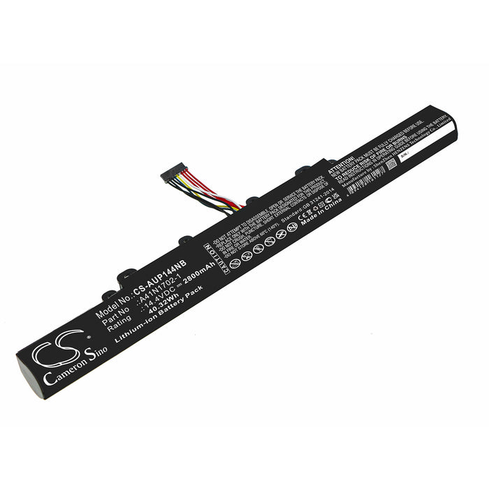 CS-AUP144NB : Battery for Asus P1440FA, P1440FA-FA0172R, P1440FA-FA1008R and others - Replaces Asus A41N1702-1, 0B110-00480100