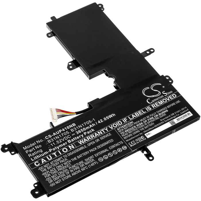 CS-AUP410NB : Battery for Asus VivoBook Flip 14 TP410UA-EC229T, VivoBook Flip 14 TP410UR-EC084T, TP410UF-EC002T and others - Replaces Asus B31N1705, B31N1705-1, 0B200-02660000 and others