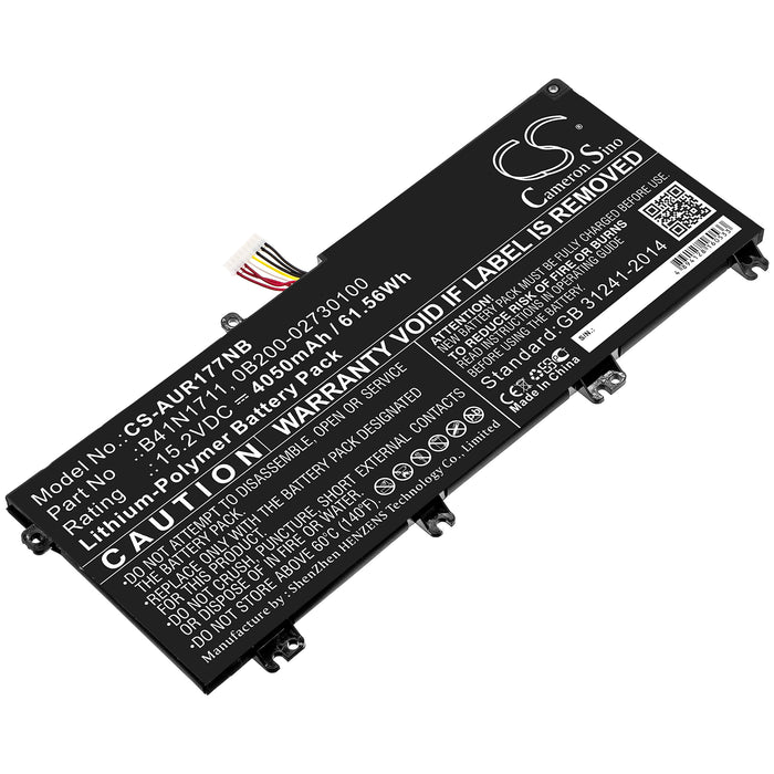 CS-AUR177NB : Battery for Asus ROG Station 17 PX703GE-GC153R, ROG Strix GL703GE-EE083T, TUF Gaming FX705DT-AU068T and others - Replaces Asus B41N1711, 0B200-02730100