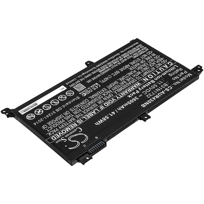 CS-AUR430NB : Battery for Asus S430UF, K430UF, V430UF and others - Replaces Asus B31N1732, 0B200-02960000, 0B200-02960400