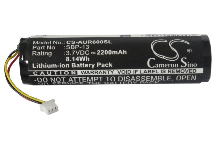 CS-AUR600SL : Battery for Asus R600 - Replaces Asus SBP-13, 07G016UN1865