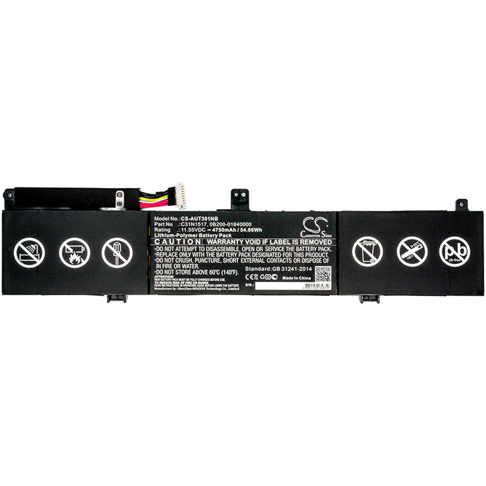 CS-AUT301NB : Battery for Asus Q304ua, TP301, TP301U and others - Replaces Asus C31N1517, 0B200-01840000, 0B200-01840100 and others