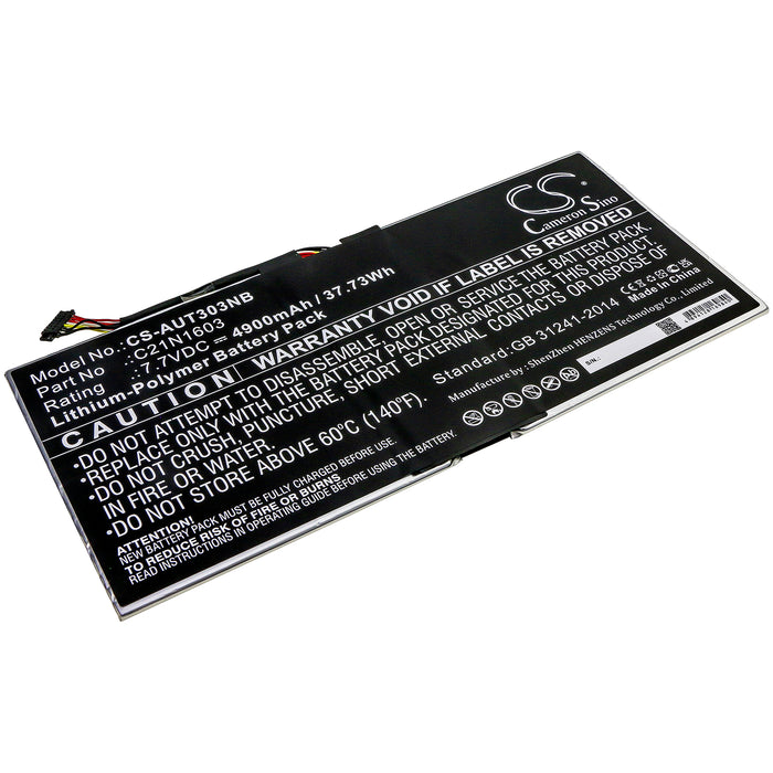 CS-AUT303NB : Battery for Asus T303UA-GN053T, T304UA-BC011R, T304UA-GN048T and others - Replaces Asus 0B200-02100100, 0B200-02100200, 0B200-02100300 and others