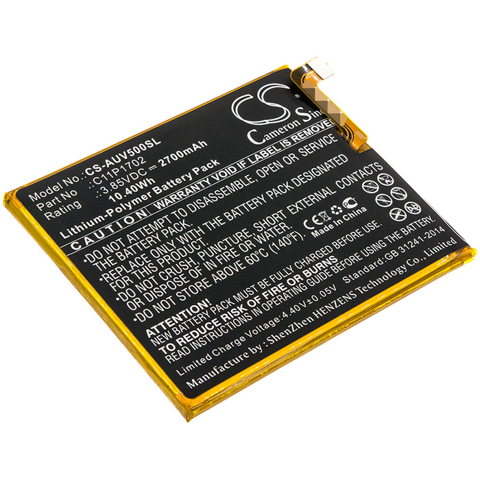 CS-AUV500SL : Battery for Asus ZenFone V Live, ZenFone V Live LTE, V500KL and others - Replaces Asus C11P1702