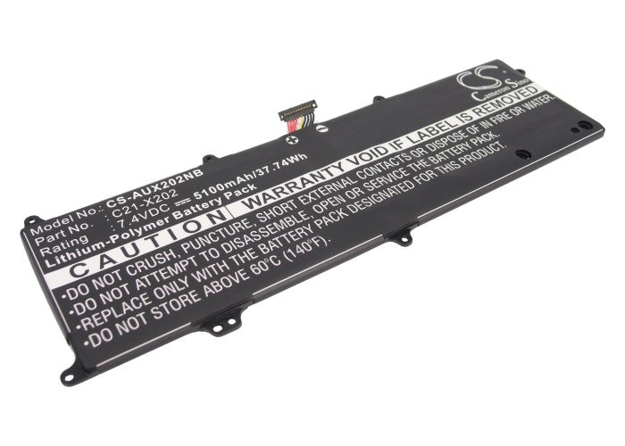 CS-AUX202NB : Battery for Asus VivoBook S200, VivoBook S200L3217E, VivoBook S200L987E and others - Replaces Asus C21-X202, 0B200-00230300, C22-X202