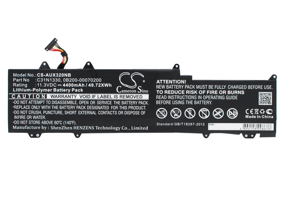 CS-AUX320NB : Battery for Asus Zenbook UX32LN, Zenbook UX32LA, Zenbook UX32LN-R4040H and others - Replaces Asus C31N1330, 0B200-00070200