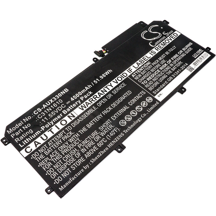 CS-AUX330NB : Battery for Asus Zenbook UX330, Zenbook UX330C, Zenbook UX330U and others - Replaces Asus C31N1610, 0B200-02090100