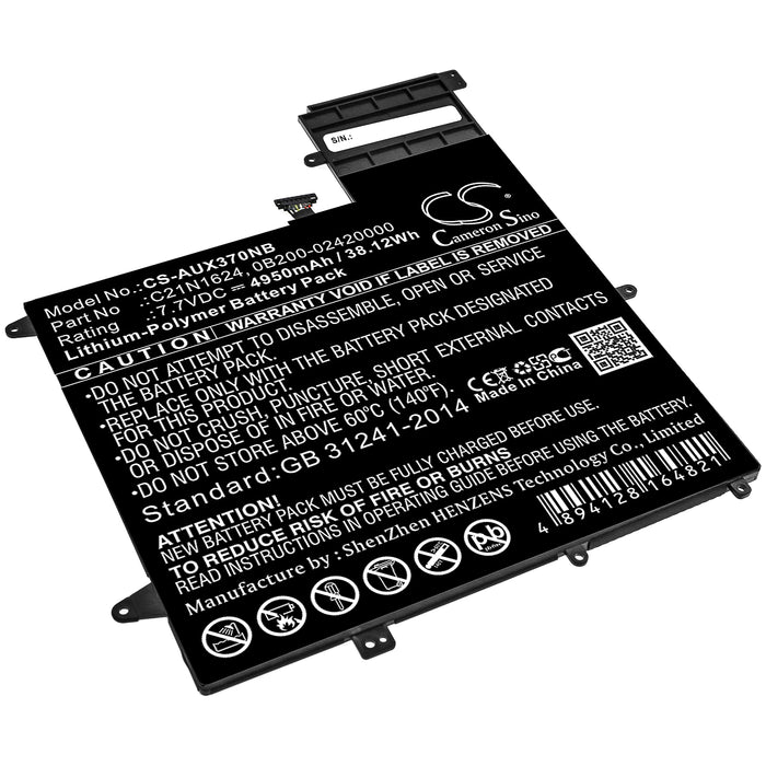 CS-AUX370NB : Battery for Asus ZenBook Flip S UX370UA-C4061T, ZenBook Flip S UX370UA-C4202T, ZenBook Flip S UX370UA-C4219T and others - Replaces Asus C21N1624, 0B200-02420000