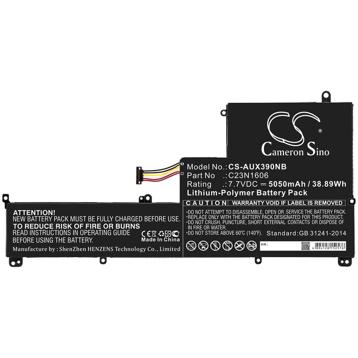 CS-AUX390NB : Battery for Asus Zenbook 3, UX390UA, UX390 and others - Replaces Asus C23N1606, 0B200-02210000, 0B200-02210100 and others