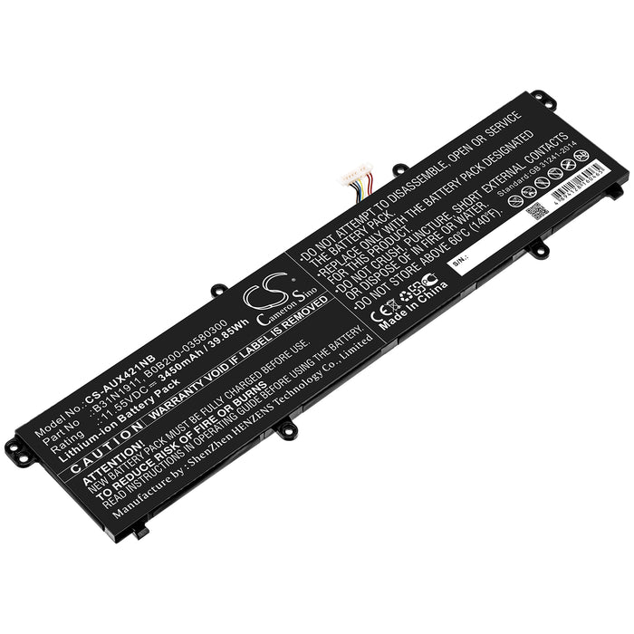 CS-AUX421NB : Battery for Asus X421, V4050FA, A413FF and others - Replaces Asus B31N1911, B0B200-03580300, C31N1911