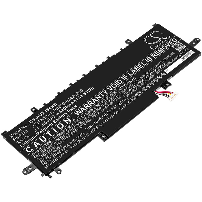 CS-AUX434NB : Battery for Asus ZenBook 14 UX434FL-AI034R, ZenBook 14 UX434FLC-A5255R, ZenBook 14 UX434FLC-A5129T and others - Replaces Asus C31N1841, 0B200-03420200