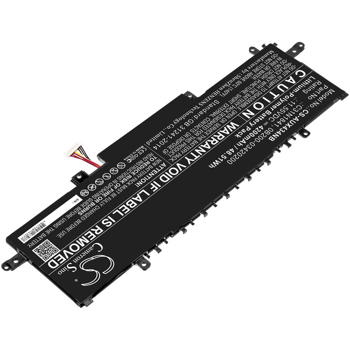 CS-AUX434NB : Battery for Asus ZenBook 14 UX434FL-AI034R, ZenBook 14 UX434FLC-A5255R, ZenBook 14 UX434FLC-A5129T and others - Replaces Asus C31N1841, 0B200-03420200