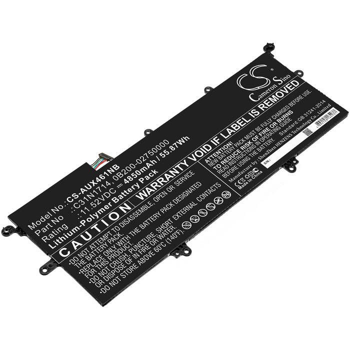 CS-AUX461NB : Battery for Asus ZenBook Flip 14 UX461UA-M00540, UX461FN-1C, ZenBook Flip UX461UA-E1087R and others - Replaces Asus C31N1714, 0B200-02750000