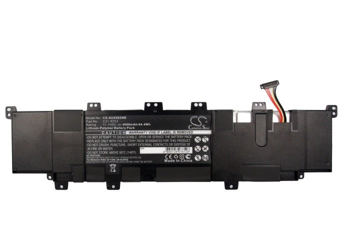 CS-AUX502NB : Battery for Asus VivoBook S500, VivoBook S500C, VivoBook S500CA and others - Replaces Asus C31-X502, C21-X502