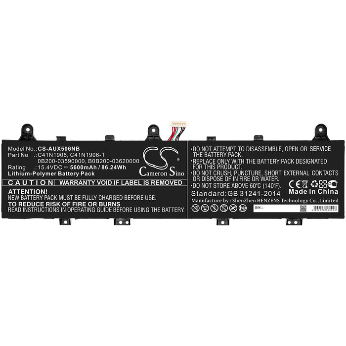 CS-AUX506NB : Battery for Asus FX506IV, TUF Gaming A17 FA706IU, TUF Gaming A15 FA506IV-HN337TUF and others - Replaces Asus C41N1906, C41N1906-1, 0B200-03590000 and others