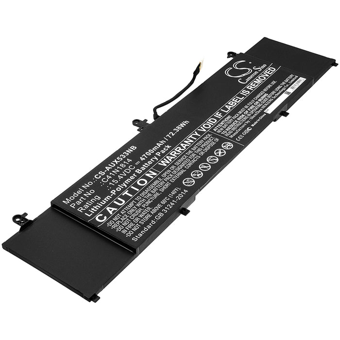 CS-AUX533NB : Battery for Asus ZenBook 15 UX533FD, ZenBook 15 UX533, Zenbook 15 UX533FD-A9082T and others - Replaces Asus C41N1814, C41PpEH, 0B200-03120100