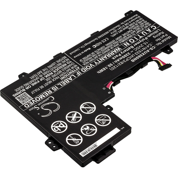 CS-AUX560NB : Battery for Asus UX560UQ, Q534UX-B, Q534U and others - Replaces Asus 0B200-02010200, C41N1533 (4ICP3/82/120)