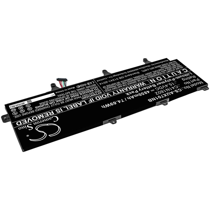 CS-AUX701NB : Battery for Asus ROG GX701GVR-EV001T, GX701GX-EV081T, ROG Zephyrus S GX701GWR-EV003T and others - Replaces Asus C41N1802, 0B200-03140100