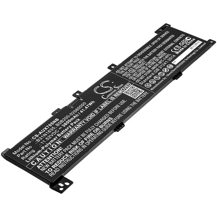 CS-AUX705NB : Battery for Asus X705, X705UV-3G, X705NC-1B and others - Replaces Asus B31N1635, B0B200-02560000