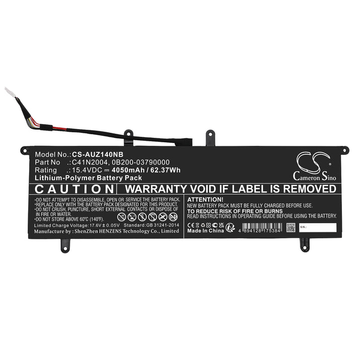 CS-AUZ140NB : Battery for Asus ZenBook Duo 14 UX482EG-HY Series, ZenBook Duo 14 UX482EA-HY121T, ZenBook Duo 14 UX482EG and others - Replaces Asus C41N2004, 0B200-03790000