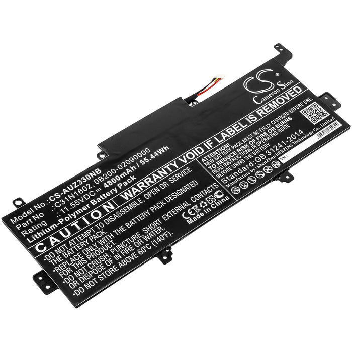 CS-AUZ330NB : Battery for Asus Zenbook UX330UA-FB161T, Zenbook UX330UA-GL192, Zenbook UX330UA-FB019T and others - Replaces Asus C31N1602, 0B200-02090000