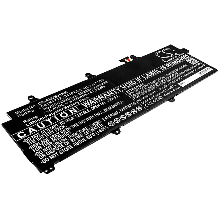 CS-AUZ501NB : Battery for Asus ROG Zephyrus GX501VS-XS71, ROG GX501GS, ROG ZEPHYRUS GX501VI-GZ027T and others - Replaces Asus C41N1712, C41PKC5, 0B200-02380100 and others