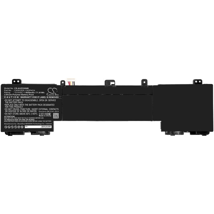 CS-AUZ550NB : Battery for Asus Zenbook Pro UX550VD-BN082R, Zenbook Pro UX550VD-BO165T, Zenbook Pro UX550VD-BN120T and others - Replaces Asus C42N1630, 0B200-02520000, C42PHCH