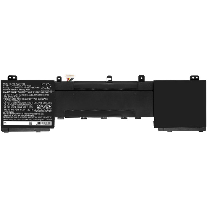 CS-AUZ580NB : Battery for Asus ZenBook Pro 15, 5500VE, UX550GD and others - Replaces Asus C41N1728, C42N1728, 0B200-02520100