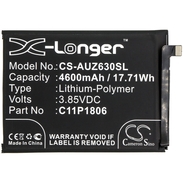 CS-AUZ630SL : Battery for Asus ZenFone 6 2019, ZenFone 6 2019 Global, ZenFone 6 2019 Dual SIM and others - Replaces Asus C11P1806, 1ICP5/65/87