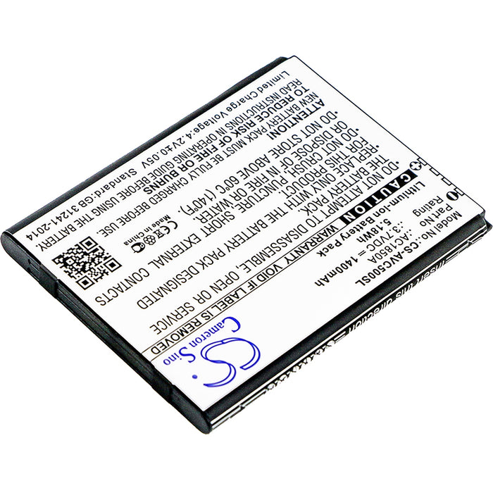 CS-AVC500SL : Battery for Archos 50c Neon, 45B Helium - Replaces Archos AC1850A