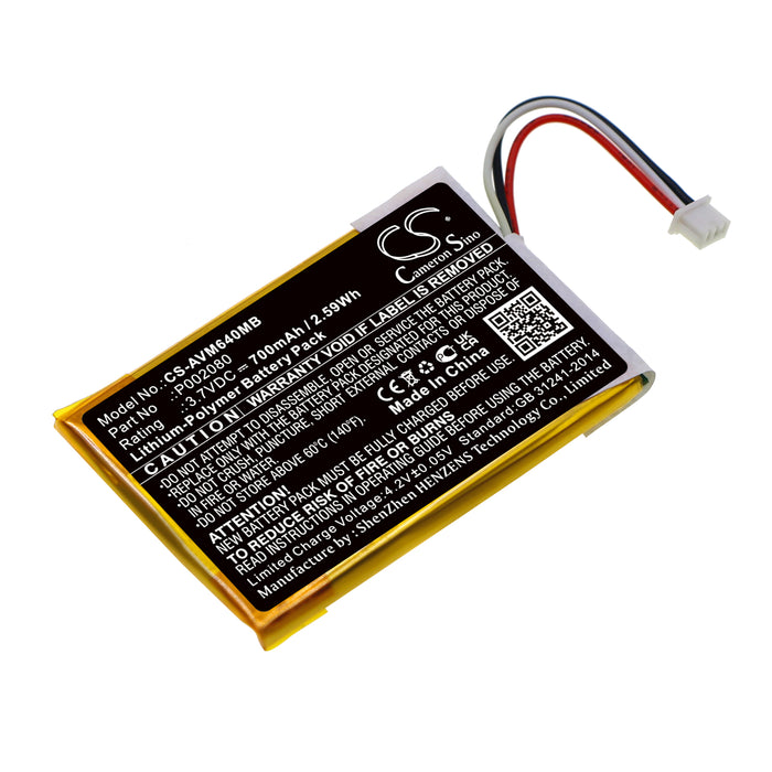 CS-AVM640MB : Battery for Alecto DVM-64 - Replaces Alecto P002080