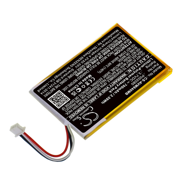 CS-AVM640MB : Battery for Alecto DVM-64 - Replaces Alecto P002080