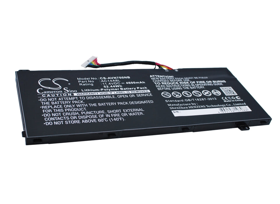 CS-AVN700NB : Battery for Acer Aspire VN7, Aspire VN7-571, Aspire VN7-571G and others - Replaces Acer AC14A8L, AC14A8L(3ICP7/61/80), KT.0030G.001 and others