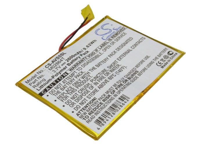 CS-AVS5SL : Battery for Archos 5 60GB - Replaces Archos M02864T