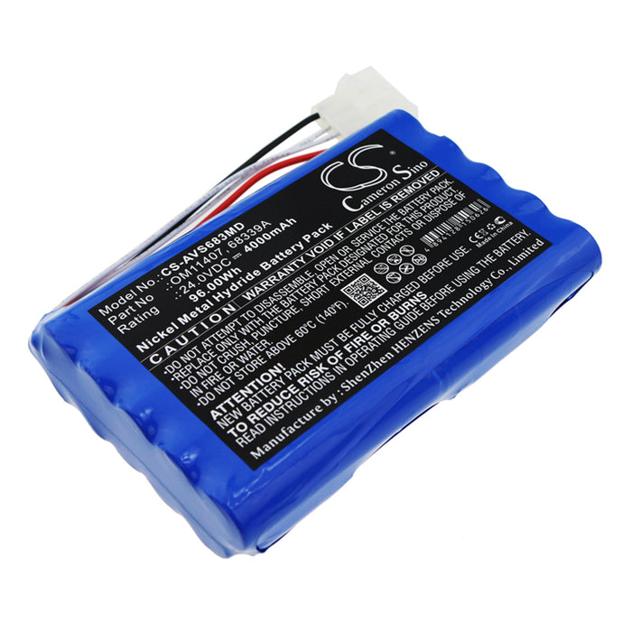 CS-AVS683MD : Battery for Viasys Healthcare AVEA Ventilator, AVEA VENT 68339, 6068 and others - Replaces Viasys Healthcare OM11407, 68339A, 68339K and others