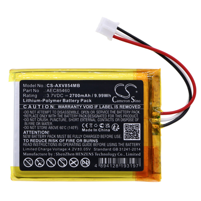 CS-AXV854MB : Battery for Axvue Baby Monitor - Replaces Axvue AEC85460