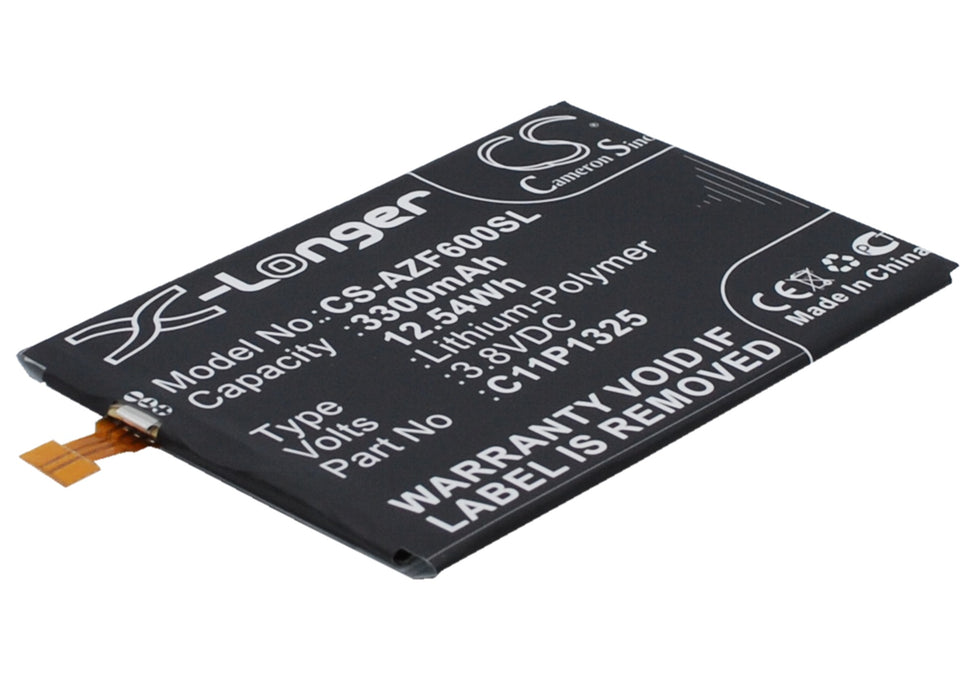 CS-AZF600SL : Battery for Asus ZenFone 6, A600, A600CG and others - Replaces Asus C11P1325