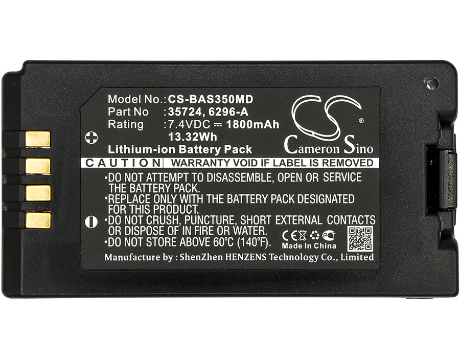 CS-BAS350MD : Battery for Baxter Healthcare Sigma Spectrum Infusion Pumps, 35083, 35162 and others - Replaces Baxter Healthcare 35724, 6296-A