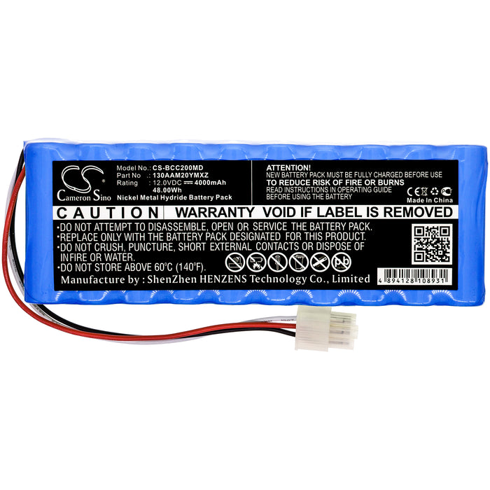 CS-BCC200MD : Battery for Medical Econet Cardio M, Cardio M Plus, Econte Cardio M+ - Replaces Bionet 130AAM20YMXZ, 120458, BATT/110458 and others