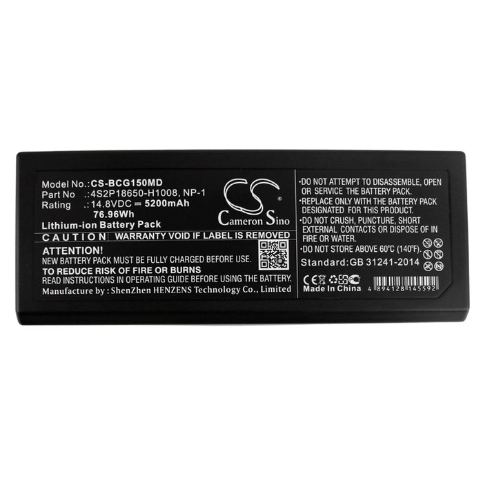 CS-BCG150MD : Battery for Biocare IM15 - Replaces Biocare 4S2P18650-H1008, NP-1