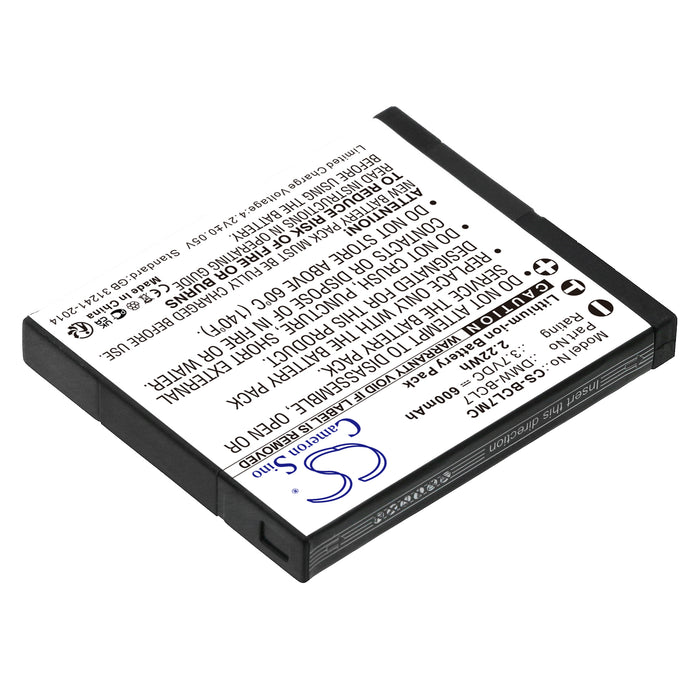 CS-BCL7MC : Battery for Panasonic Lumix DMC-F5, Lumix DMC-F5K, Lumix DMC-FH10 and others - Replaces Panasonic DMW-BCL7, DMW-BCL7E