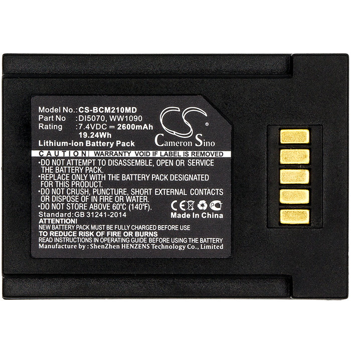 CS-BCM210MD : Battery for BCI SpectrO2 Pulse Oximeters, SpectrO2 10, SpectrO2  20 and others - Replaces BCI DI5070, WW1090